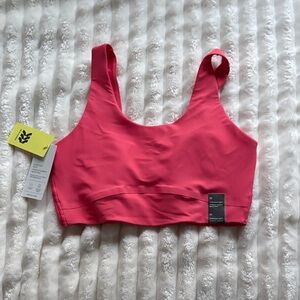 All in Motion Vibrant Pink Sports Bra never used size M